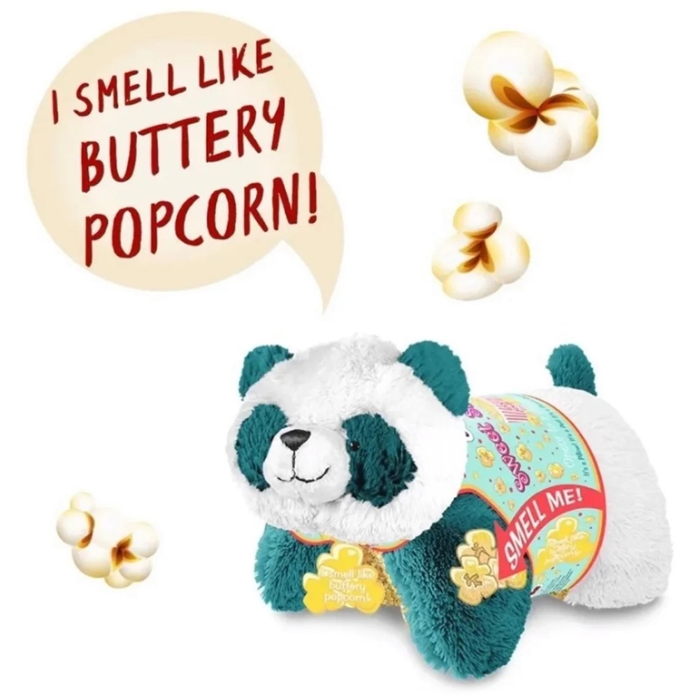 My Pillow Pet Scented Popcorn Panda Plush Doll NEW